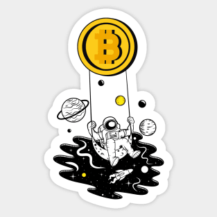 Bitcoin Crypto To The Moon Sticker